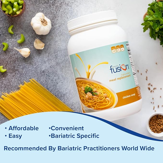 Bariatric Fusion Chicken Soup Meal Replacement 27g Protein 21 Serving