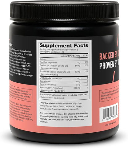 LEGION Pulse Pre Workout Supplement - All Natural Nitric Oxide Preworkout Drink to Boost Energy, Creatine Free, Naturally Sweetened, Beta Alanine, Citrulline, Alpha GPC (Caffeine Free Arctic Blast)