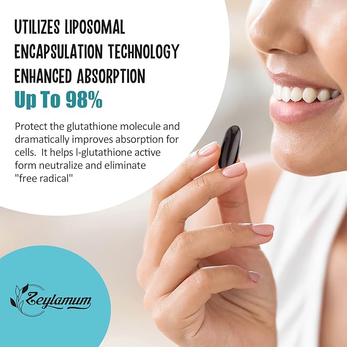 2400 MG Liposomal Glutathione Softgels, Max 360 Softgels