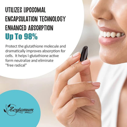 2400 MG Liposomal Glutathione Softgels, Max 360 Softgels