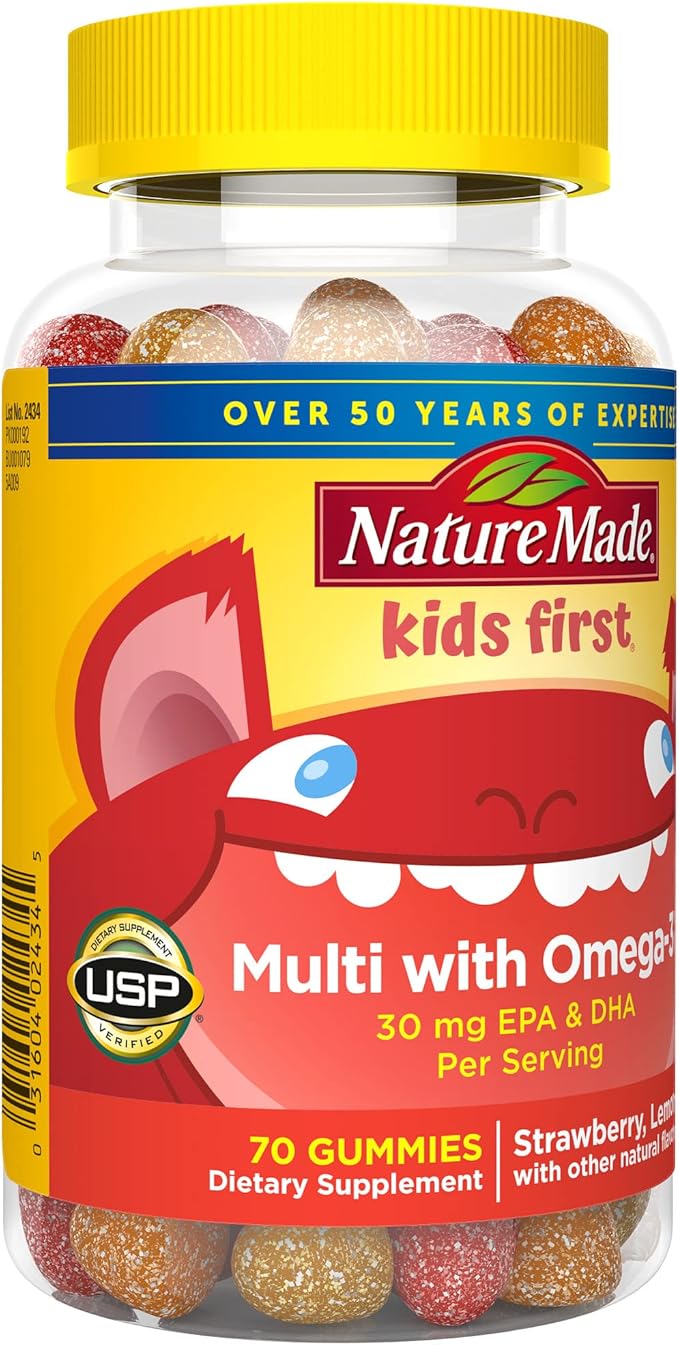 Nature Made Kids First Multivitamin Omega-3, Kids 70 Kids