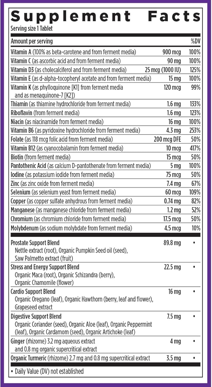 New Chapter Men's Multivitamin 40 Plus 40+, Made 48 ct