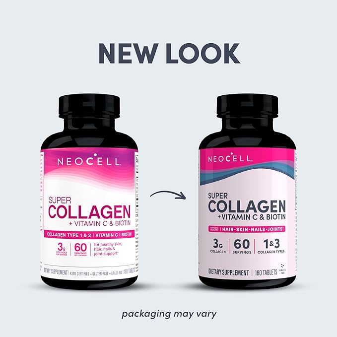 NeoCell Super Collagen With Vitamin C 180 Count, 1 Bottle