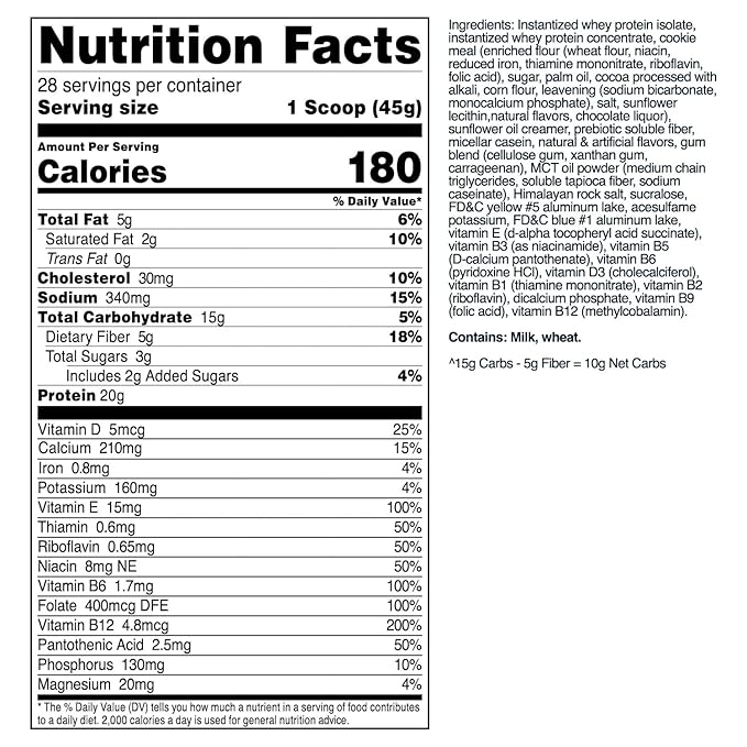 TransformHQ Meal Replacement Shake Powder 28 20G Protein