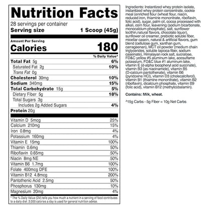 TransformHQ Meal Replacement Shake Powder 28 20G Protein