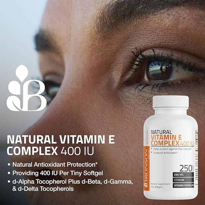 Bronson Natural Vitamin E Complex 400 100 Softgels