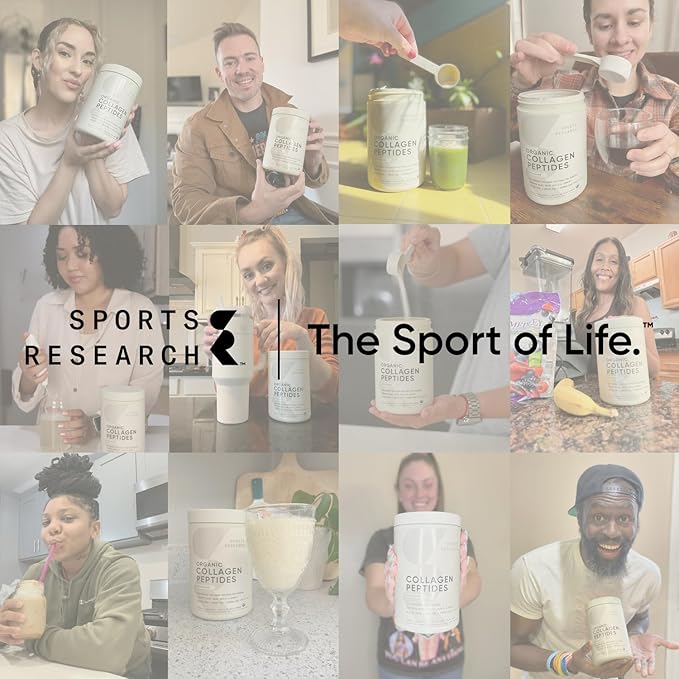 Sports Research­® Organic Collagen Peptides 30 Servings