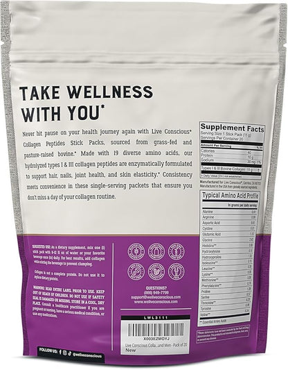 Live Conscious Collagen Peptides Powder Unflavored 20 (2Pk) (2Pk)