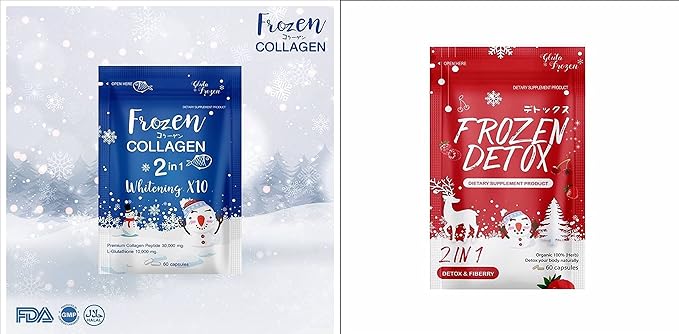 Double pack : Frozen Detox+Frozen Collagen x10 Glutathione 10000 mg