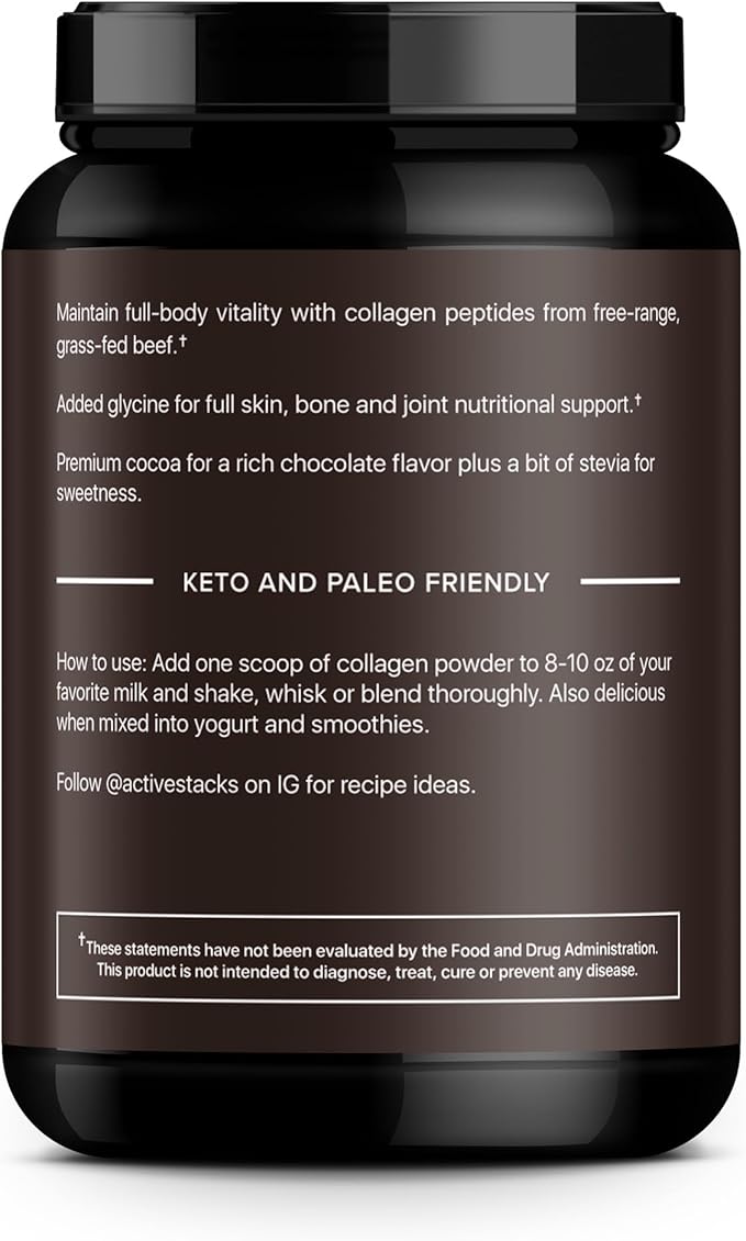 Collagen Peptides Protein Powder, Chocolate 1 & 3 Hydrolyzed 2 Pound