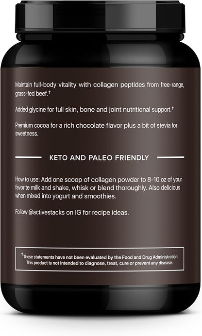 Collagen Peptides Protein Powder, Chocolate 1 & 3 Hydrolyzed 2 Pound