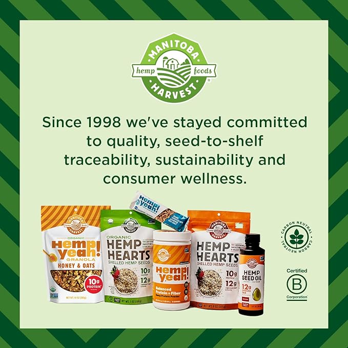 Manitoba Harvest Hemp Yeah! Organic Max 32oz; with 13g of 13g Protein 2.5g Omegas 3&6 per