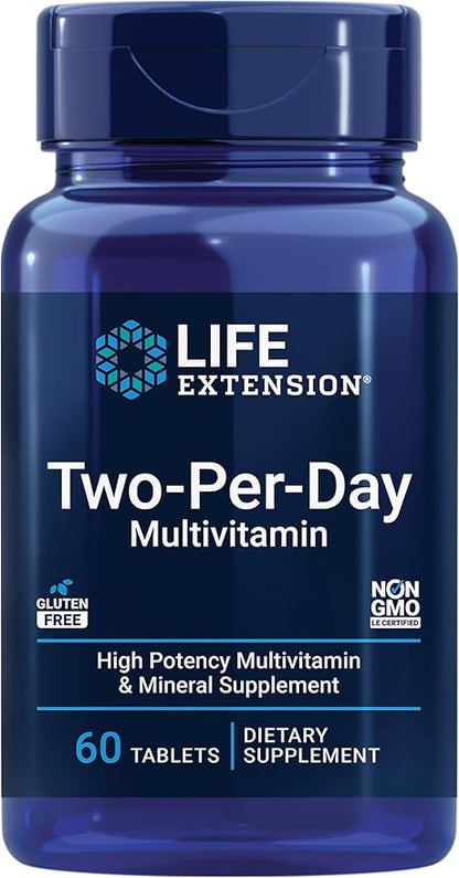 Life Extension Two-Per-Day Multivitamin – Daily 60 Tablets