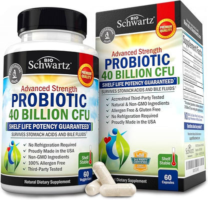 Daily Probiotic Supplement with 40 Billion CFU
