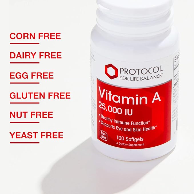 Protocol Vitamin A 25,000 IU 100 Softgels