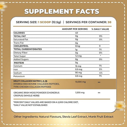 ORGANICS NATURE Collagen Peptides Powder 30 Servings 380 gr