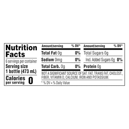Saratoga Sparkling Water Bottles, 12-Pack - Carbonated Spring Bottled Water with Naturally Occurring Minerals & Electrolytes - Recycled PET Plastic Bottles - 16 Fl Oz