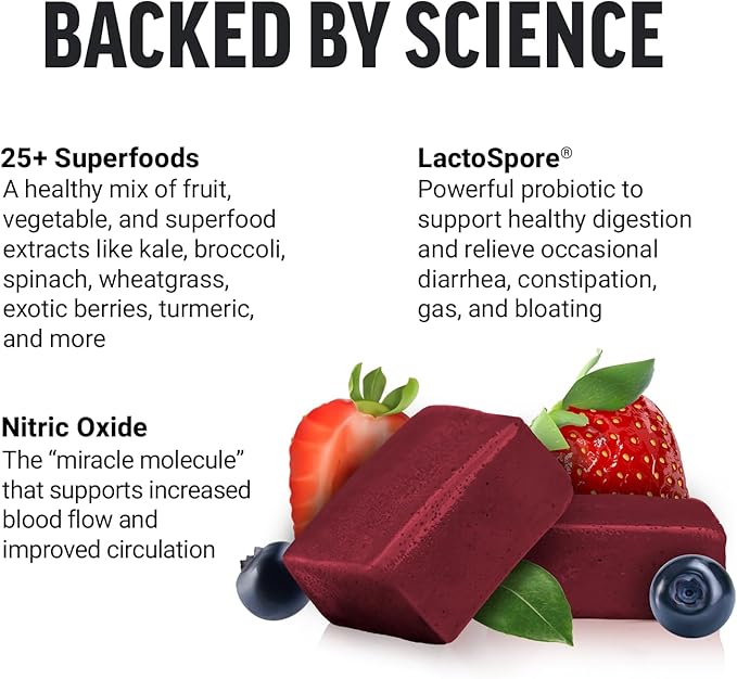 Force Factor Acai Soft Chews Immune Support and Smarter Greens Superfood Chews Digestion Support Bundle, 30 and 60 Count