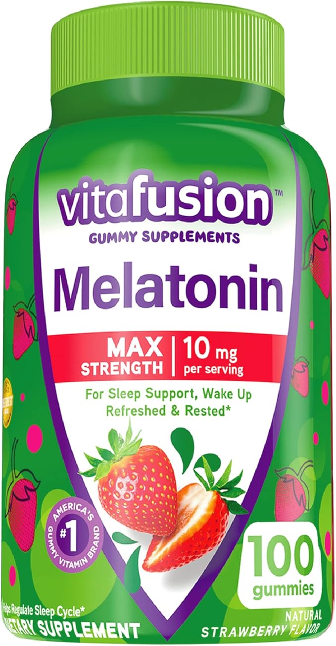 Vitafusion Melatonin 10mg Gummies 50 Day 60 Count