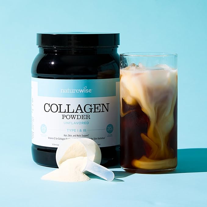 NatureWise Collagen Peptides Powder with Hyaluronic 60 Servings