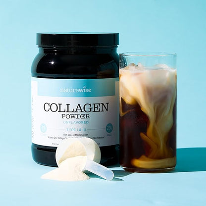 NatureWise Collagen Peptides Powder with Hyaluronic 60 Servings