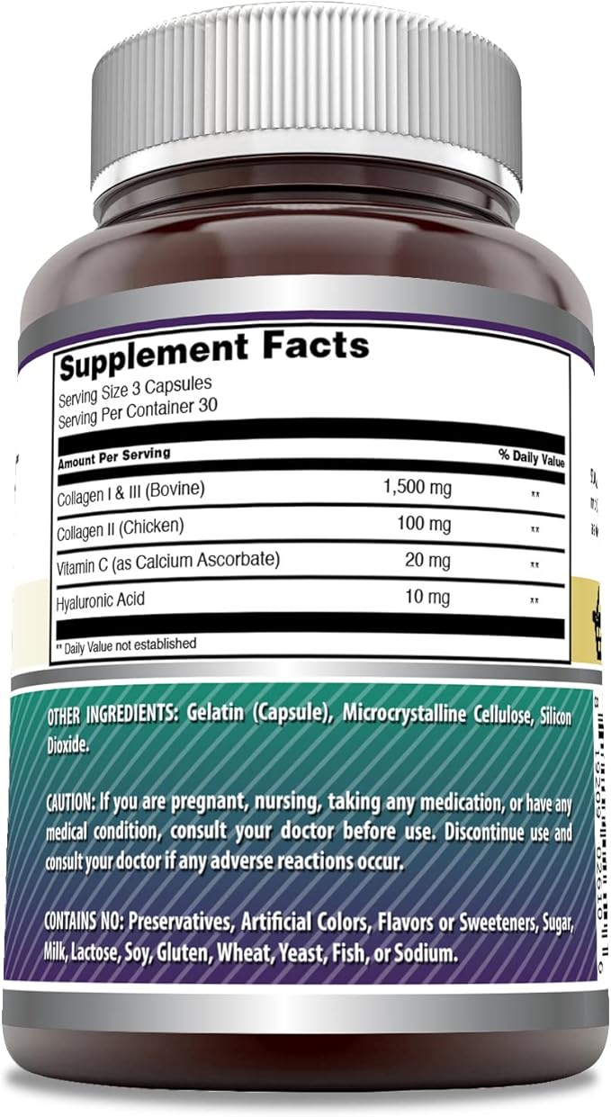 Amazing Formulas Advanced Collagen Supplement 1600 Mg 90 Capsules
