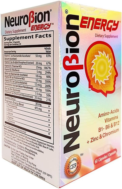 Neurobion, Energy Amino Acids, 60 Count 3)