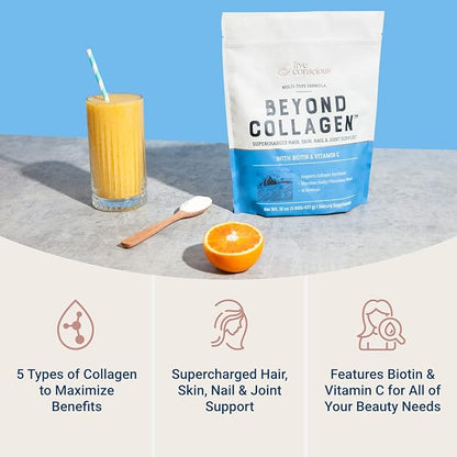 Live Conscious Beyond Collagen Multi Collagen Powder 15oz (2-Pack) (2-Pack)