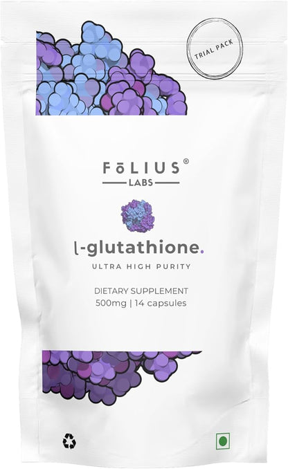 Ultra High Strength L-Glutathione 98% Supplement 500mg Concentrated (1 Week