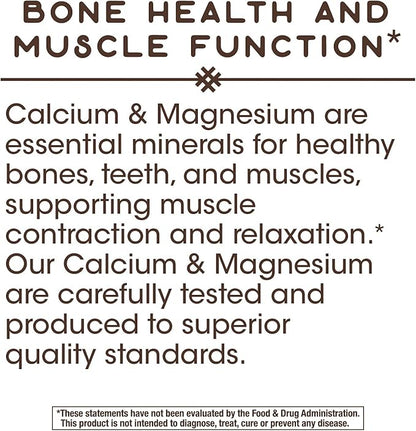 Nature's Way Calcium & Magnesium Mineral 750 mg 250 Capsules