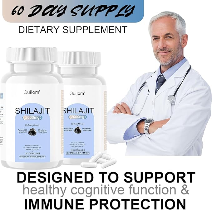 Shilajit Pure Himalayan Organic-Shilajit Supplement-Gold Grade Formula,85+Trace Minerals 75%+ Fulvic Shilajit-120-Day Supply