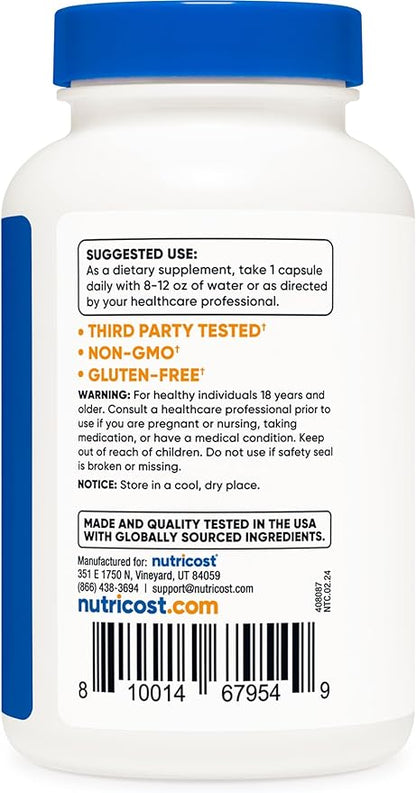 Nutricost Vitamin B1 (Thiamine) 500mg, 120