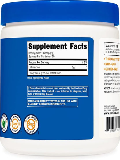 Nutricost L-Glutamine Powder 250 Grams