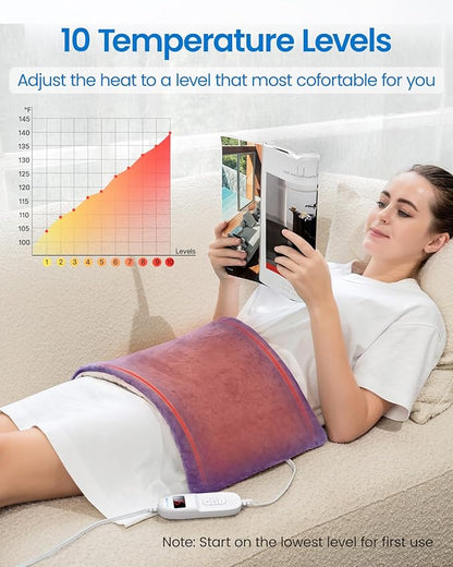 RENPHO XL Electric Heating Pads, King 12" x 24" Violet