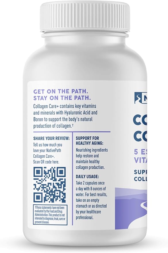 NativePath Collagen Care+, 5 Vitamin Blend 60 Capsules