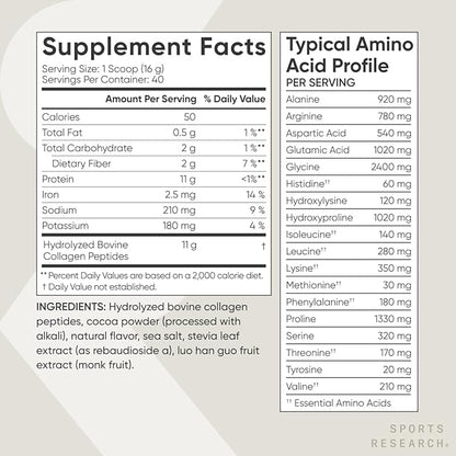 Sports Research Collagen Peptides 1 & 3 Collagen