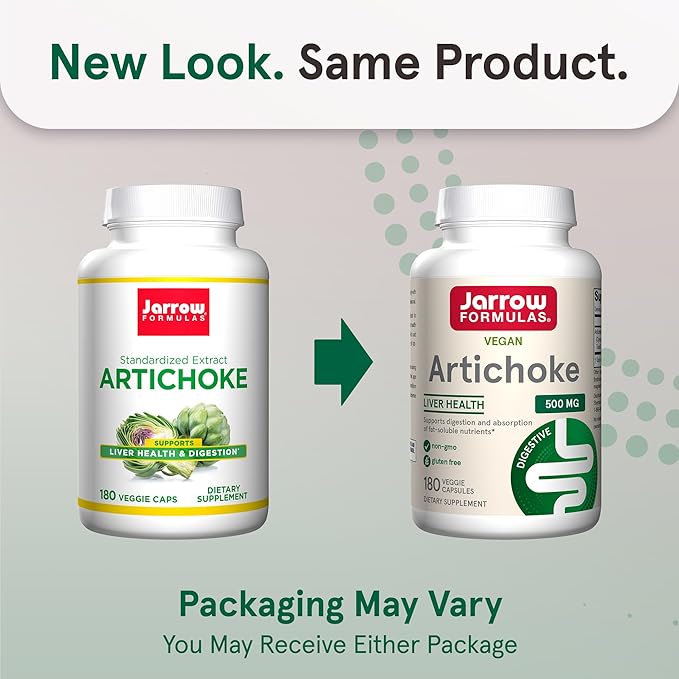 Jarrow Formulas Artichoke 500 mg, Dietary 180 Veggie 180 Day 12