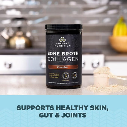 Ancient Nutrition Collagen Powder, Bone Broth 30 Servings, 18.6oz