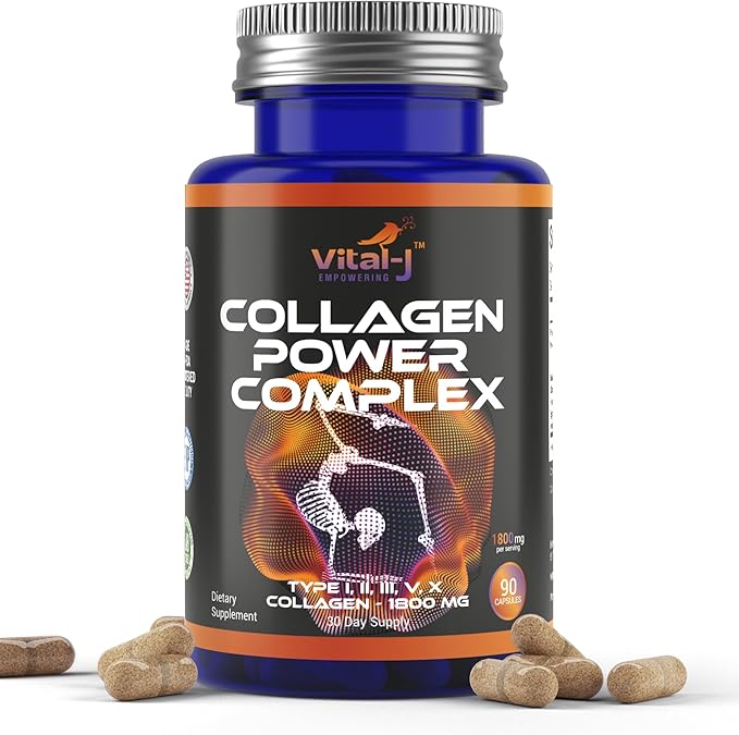 5-IN-1 Collagen Peptides 1800mg, 90 Capsules