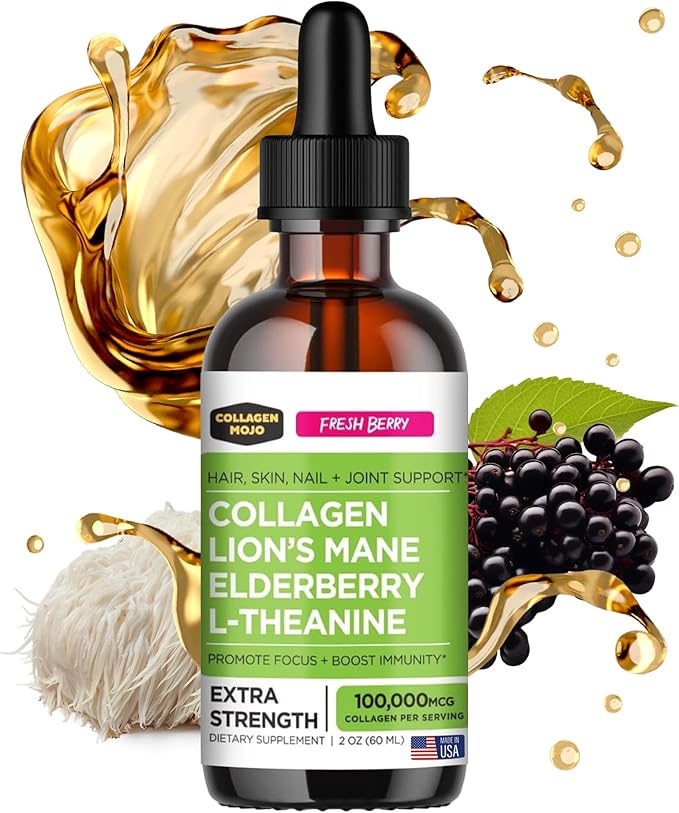 Collagen Mojo - Liquid Collagen 100,000mcg, 2 2 Oz