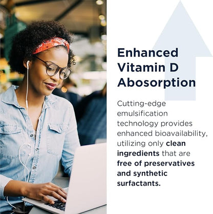 Designs for Health 2000 IU Vitamin Emulsi-D3 Emulsified D3, Highly D3 Drops 2000 IU (1000 Servings 1 Ounce)