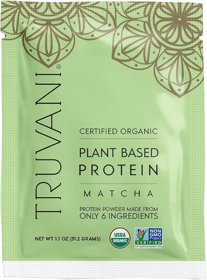 Truvani Vegan Pea Protein Powder 20g Organic 1 Serving