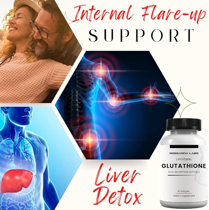 Research Labs Liposomal Glutathione Supplement w/Gluta-IV™, 100x Enhanced 2 Fer 1 Ad, 120 Total