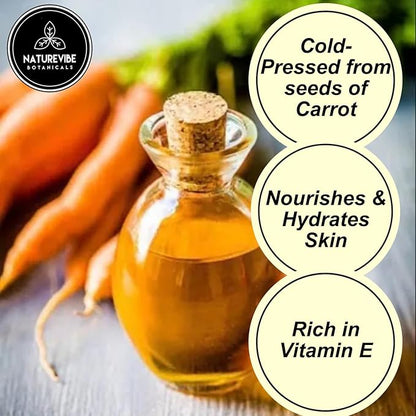 Naturevibe Botanicals Carrot Oil 32 Ounces 100% Pure