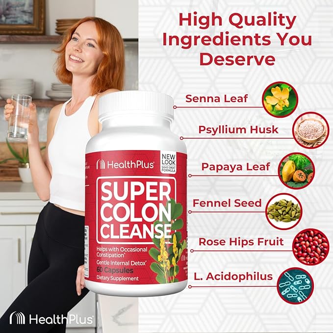 Health Plus Super Colon Cleanse 10 60 Capsules