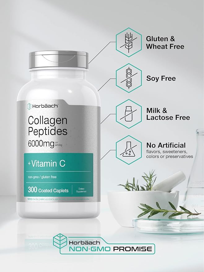 Horbäach Collagen Peptides 6000mg 300 Caplet