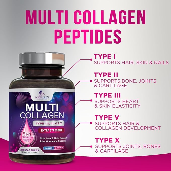 Collagen Peptides for Women & Men, 240 Capsules