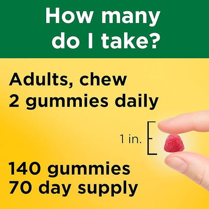 Nature Made Multivitamin + Omega-3, Dietary 140 Gummy 70 Day 1)