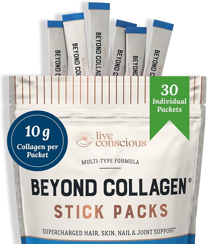 Live Conscious Beyond Collagen Peptides Powder 30 Pack (2pk)