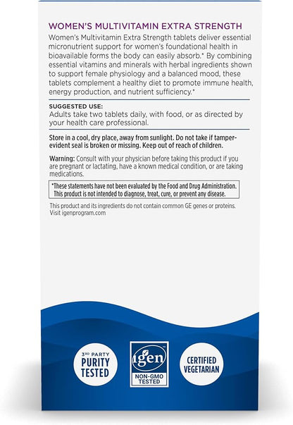 Nordic Naturals Women’s Multivitamin Extra Strength 20 Essential 60 Tablets 30 Servings